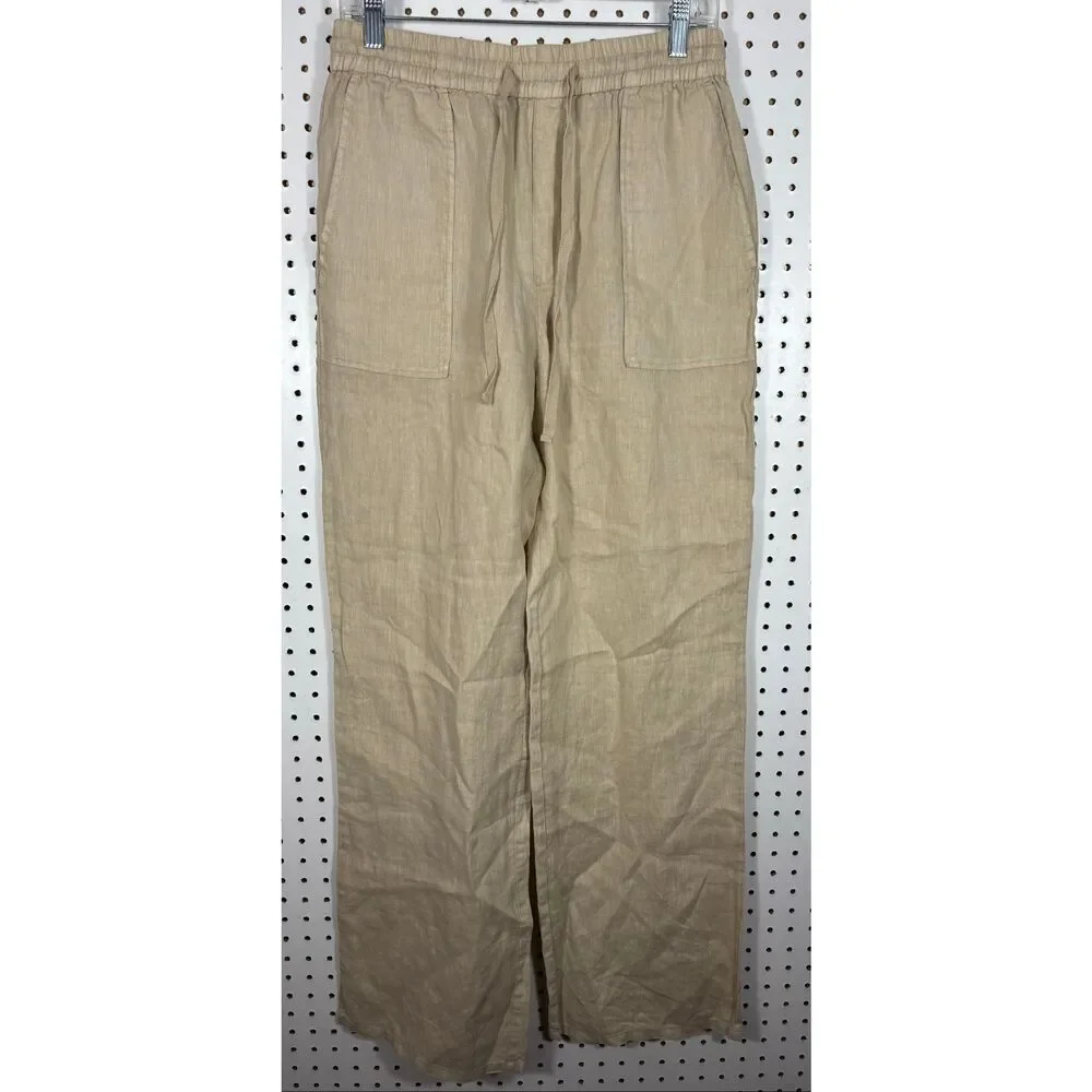 Zara woman’s wide leg Linen pants size M